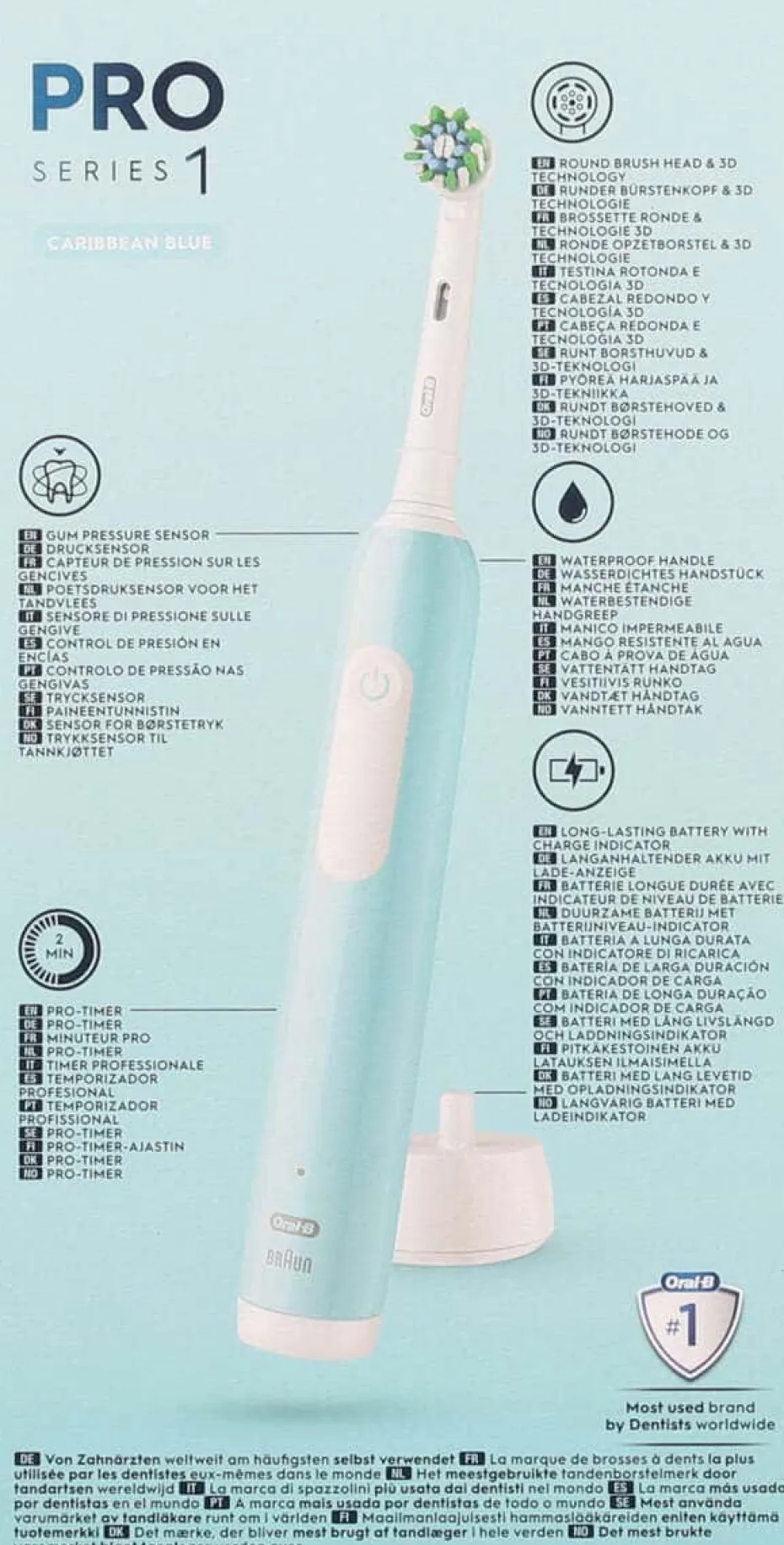 Oral-B™ Pro 1 elektrisk tannbørste