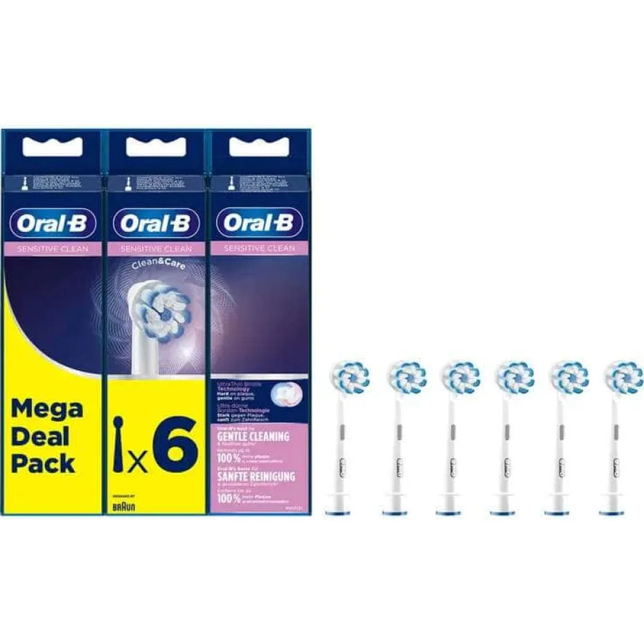 Oral-B™ Sensitive Clean 6pk refillbørster