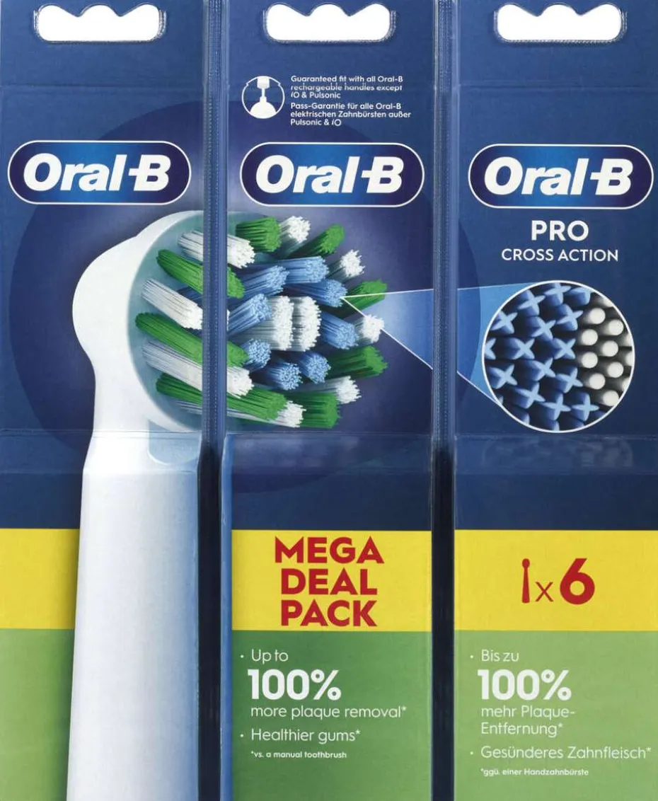 Oral-B™ Cross Action 2+2+2 refillbørster