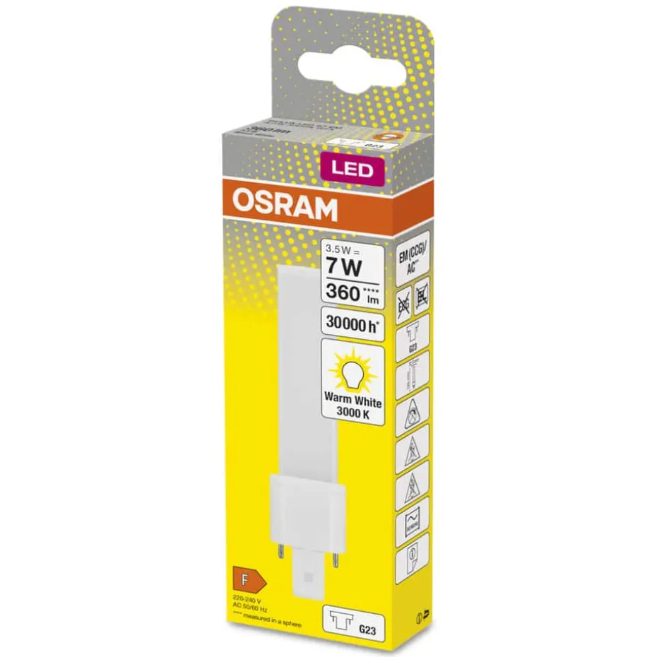 OSRAM DULUX LED S7 EM & AC MAINS 3.5W 830 G23