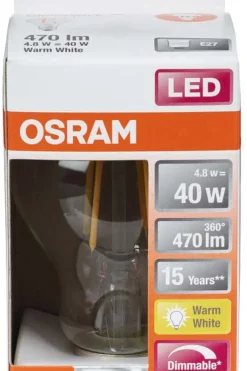 OSRAM LED Retrofit Classic A dimbar pære