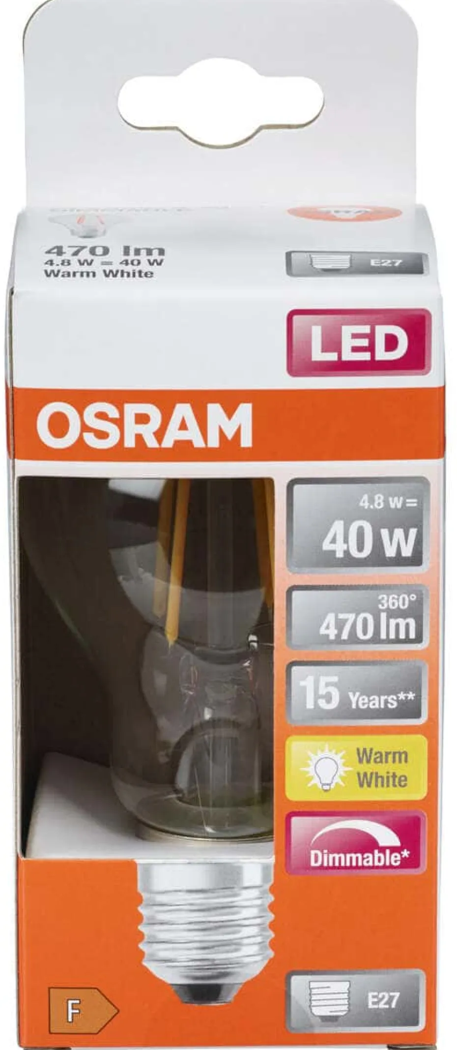 OSRAM LED Retrofit Classic A dimbar pære