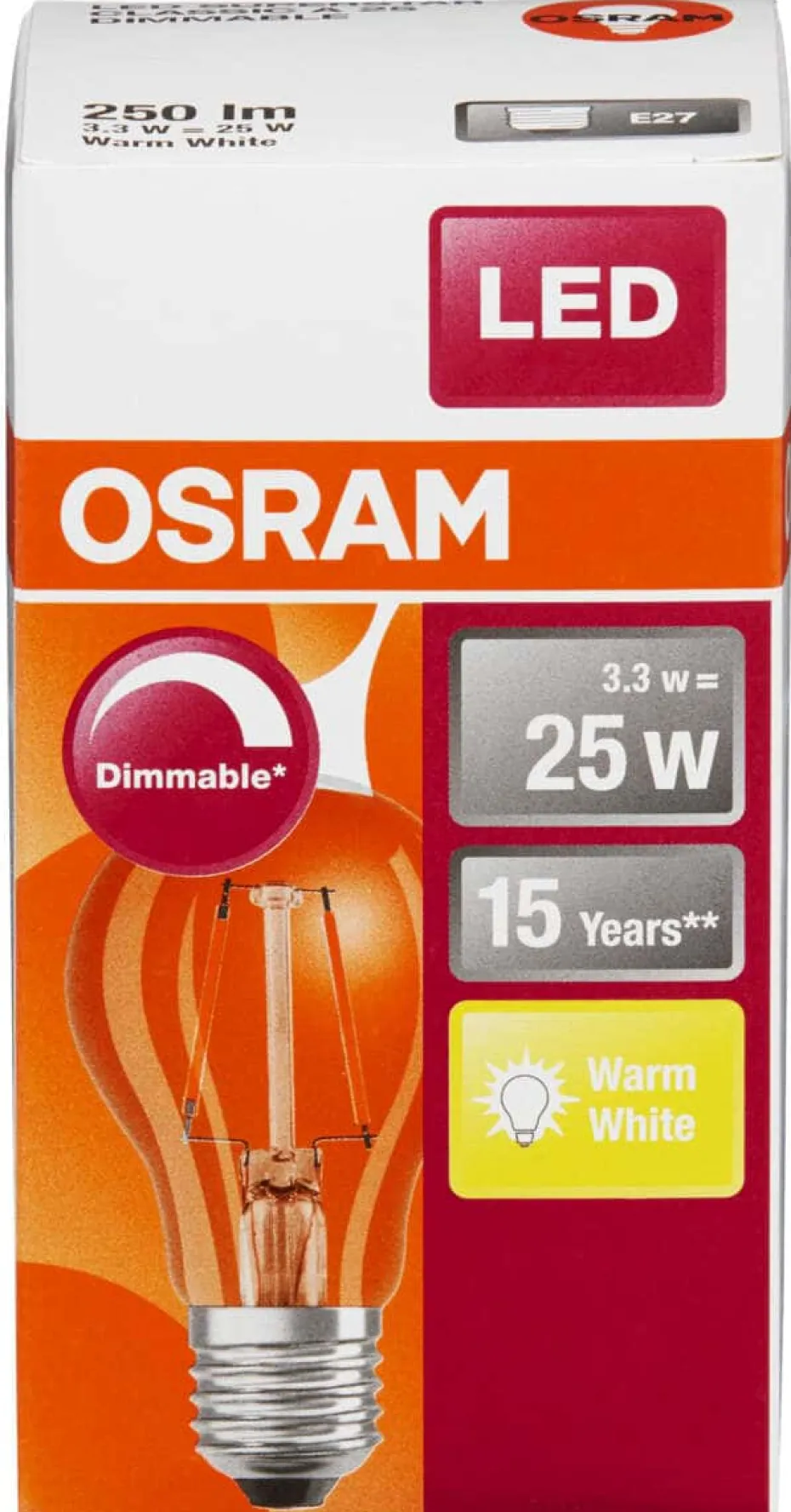 OSRAM LED Retrofit Classic A dimbar pære