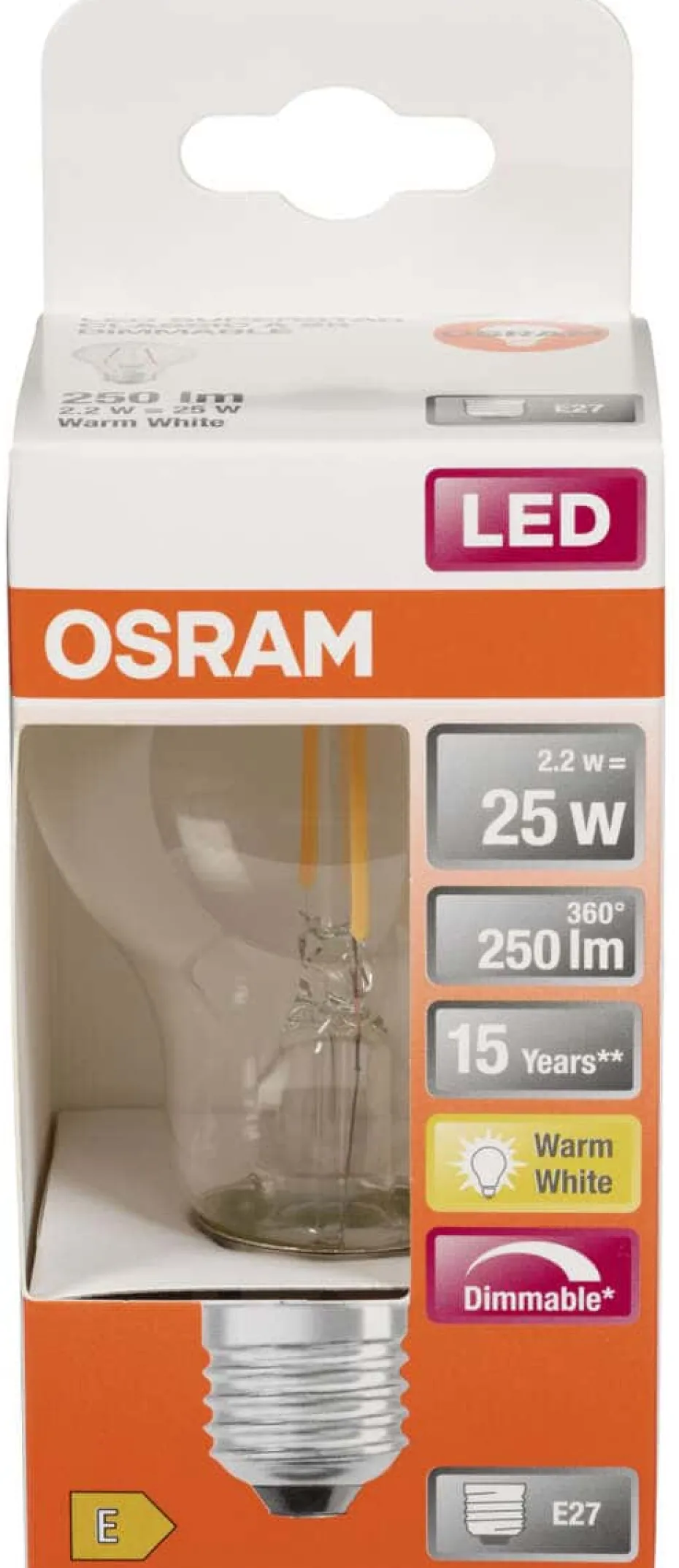 OSRAM LED Retrofit Classic A dimbar pære