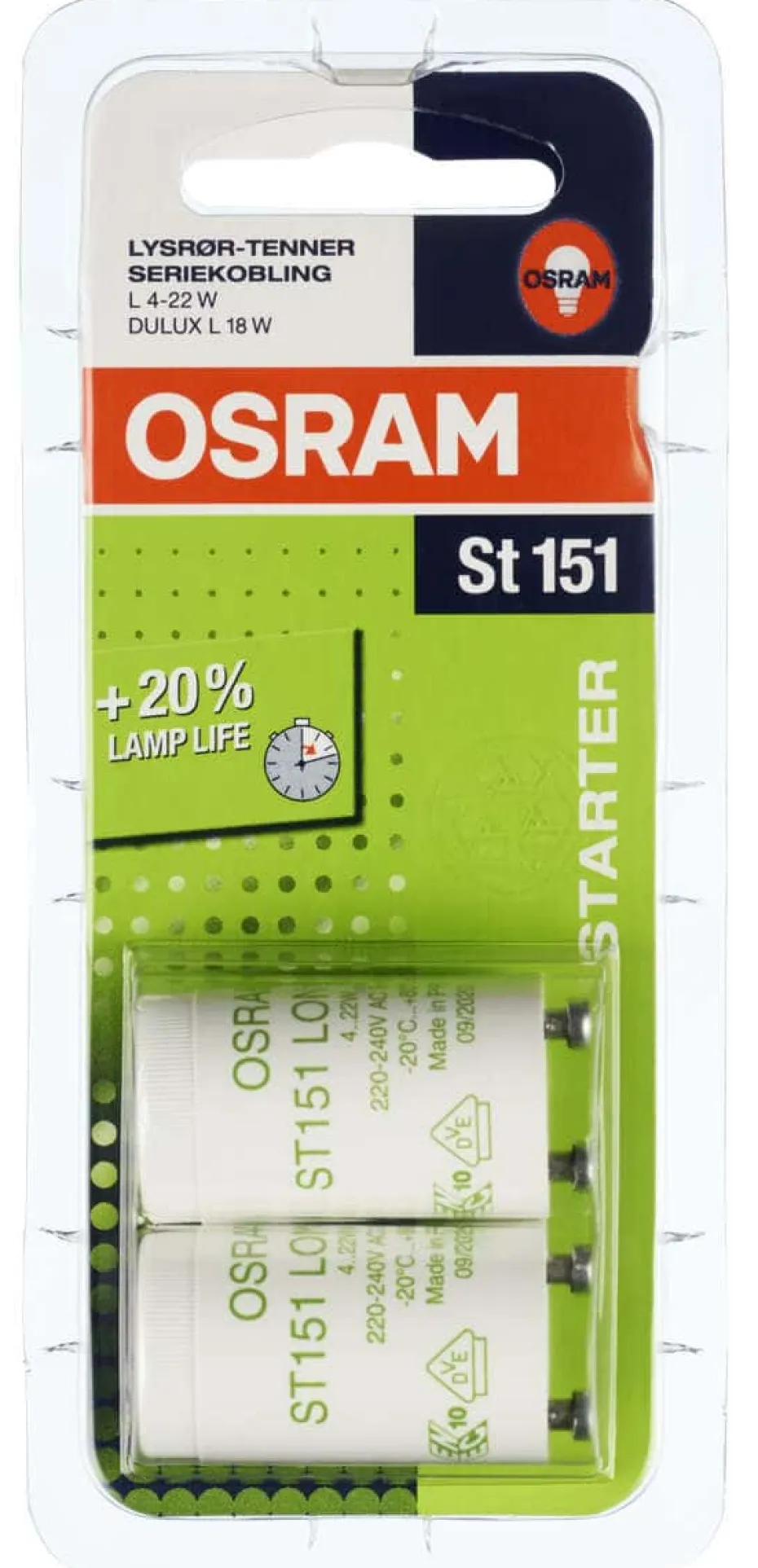 OSRAM Longlife tennere ST 151-2