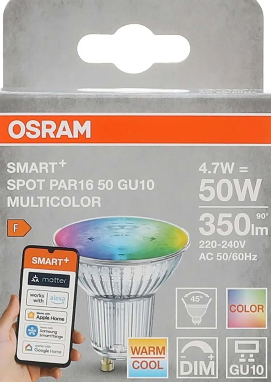 OSRAM SMART+ MATTER Multicolor Spot PAR16 50 45° 4.7W GU10