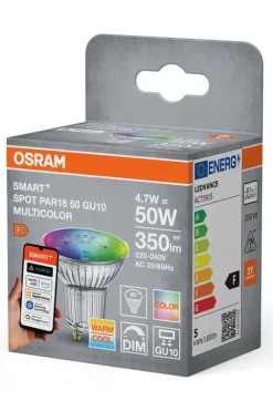 OSRAM SMART+ MATTER Multicolor Spot PAR16 50 45° 4.7W GU10