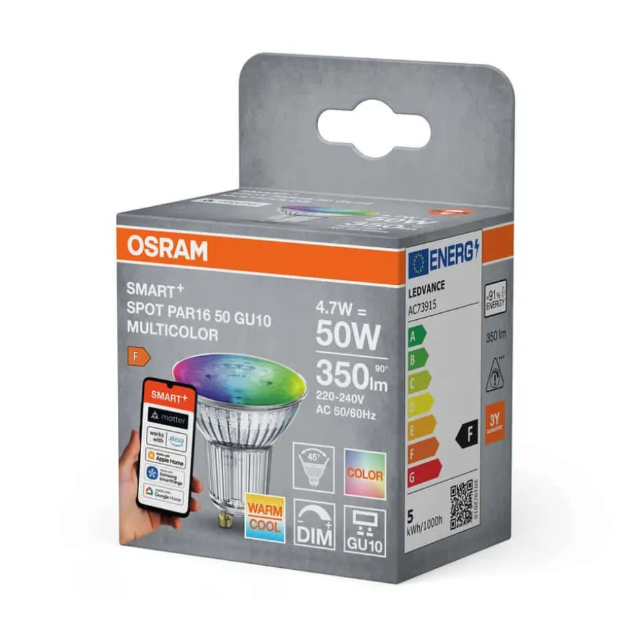 OSRAM SMART+ MATTER Multicolor Spot PAR16 50 45° 4.7W GU10