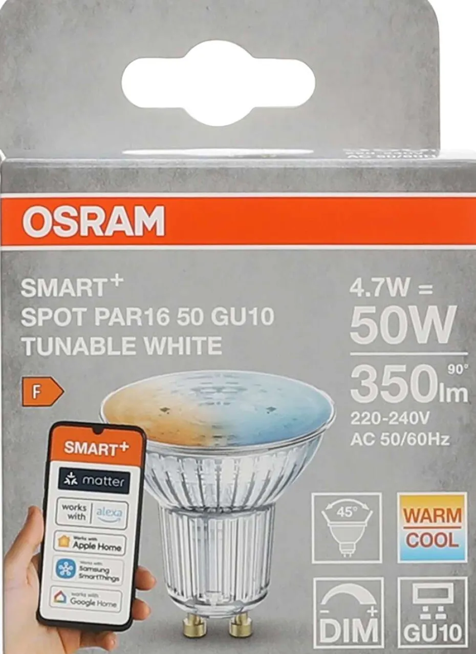 OSRAM SMART+ MATTER Tunable White Spot PAR16 50 45° 4.7W GU10