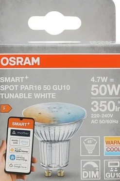OSRAM SMART+ MATTER Tunable White Spot PAR16 50 45° 4.7W GU10
