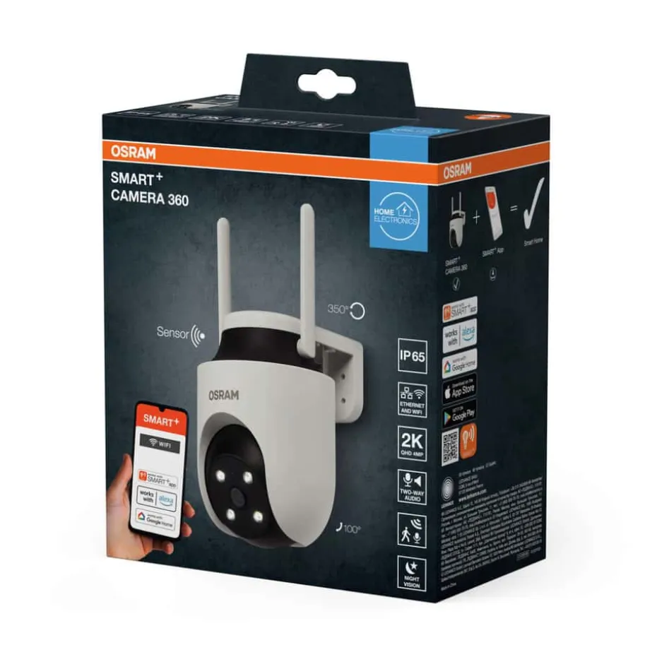 OSRAM Smart+ WiFi 360 utendørs sikkerhetskamera