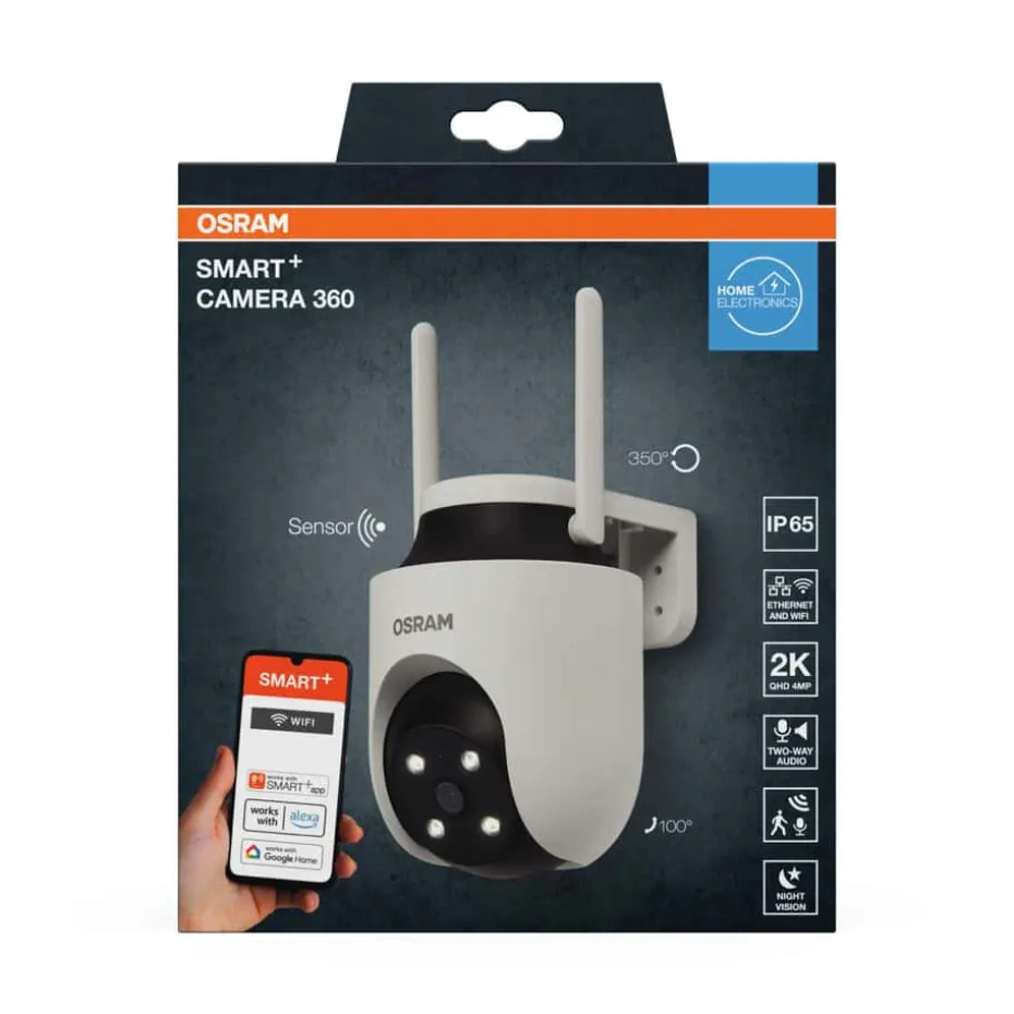 OSRAM Smart+ WiFi 360 utendørs sikkerhetskamera