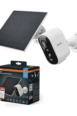 OSRAM Smart+ WiFi sikkerhetskamera og solcellepanel