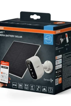 OSRAM Smart+ WiFi sikkerhetskamera og solcellepanel