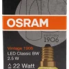 OSRAM Vintage 1906 CLAS BW LED-lyspære