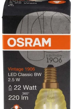 OSRAM Vintage 1906 CLAS BW LED-lyspære