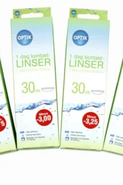 30-pakk hverdagslinser styrke -2,5