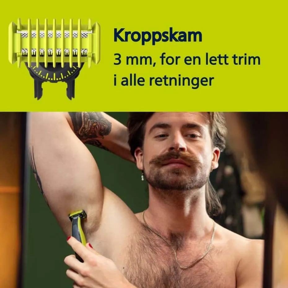 Philips OneBlade QP2834/23 skjegg - og kroppstrimmer