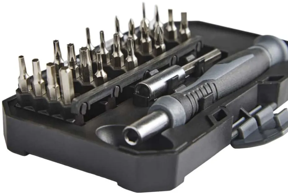 Probuilder Presicions sett med skrutrekker og 22 bits.