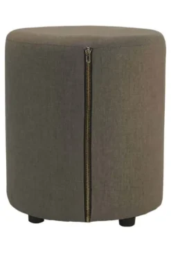 Puff med glidelås, Ø 40 cm