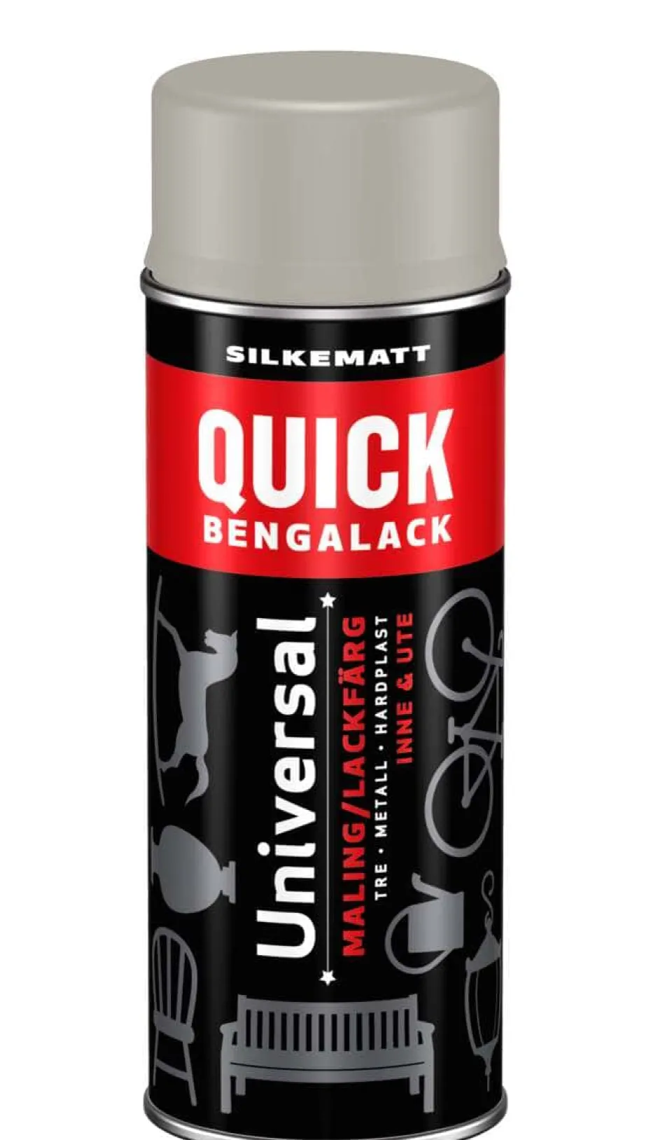 Quick Bengalack Universal silkematt spraylakk