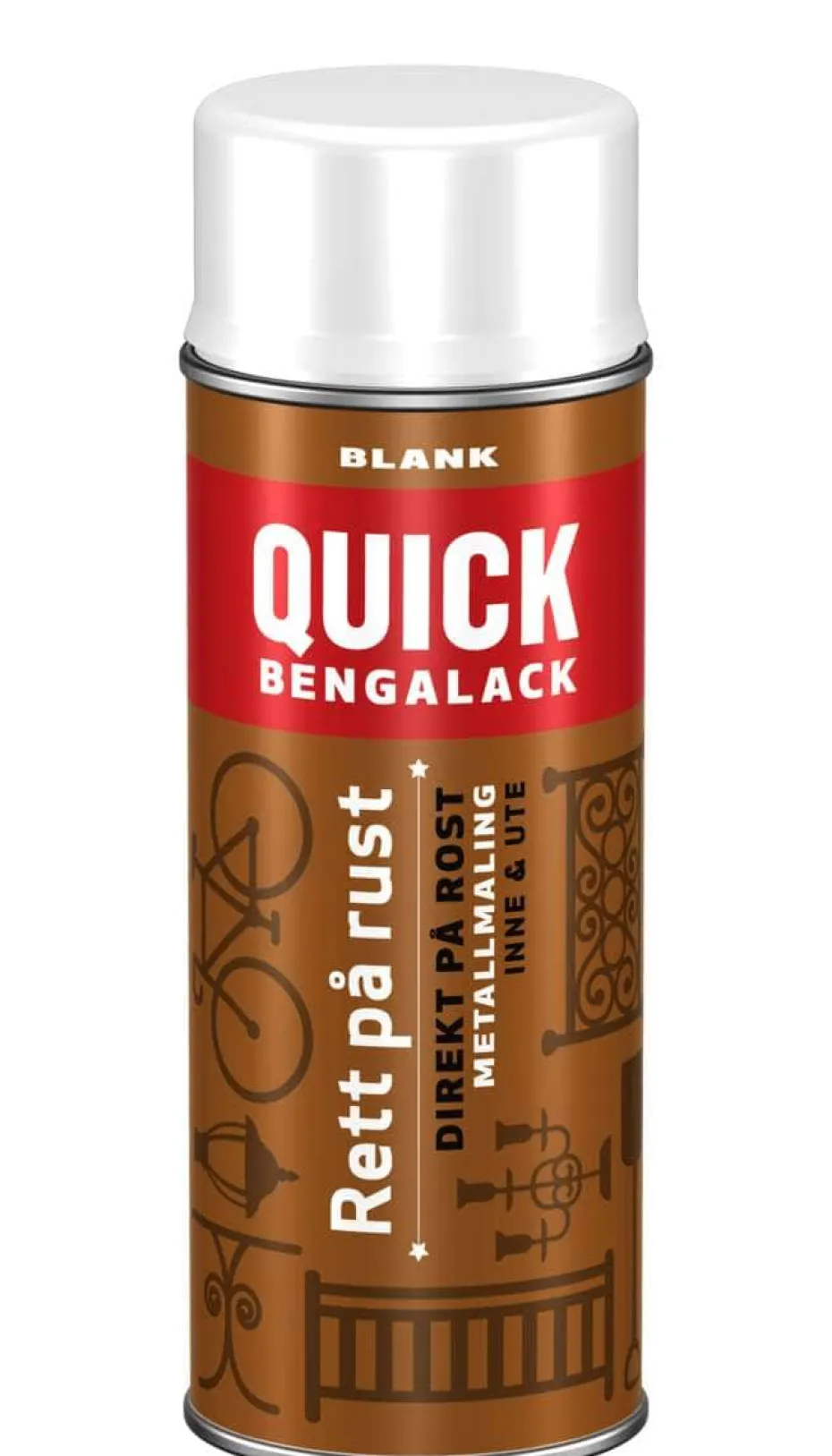 Quick Bengalack Rett på rust spraylakk