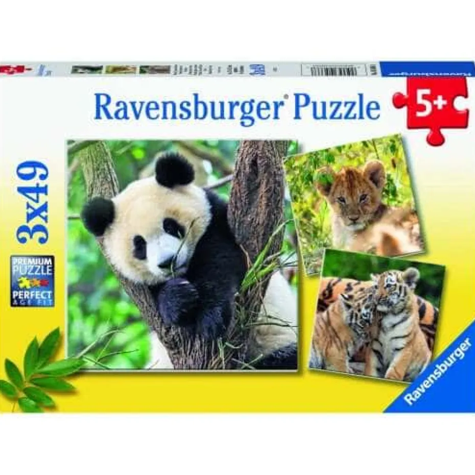 Ravensburger Panda/Løve/Tiger puslespill