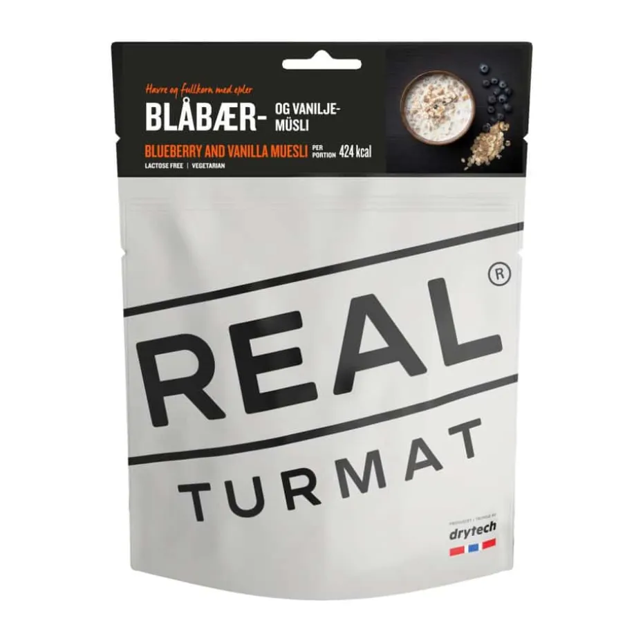 Real Turmat Blåbær og vaniljemüsli