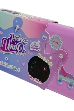 Real UniQ Glow in the Dark Neglekunst i metalletui