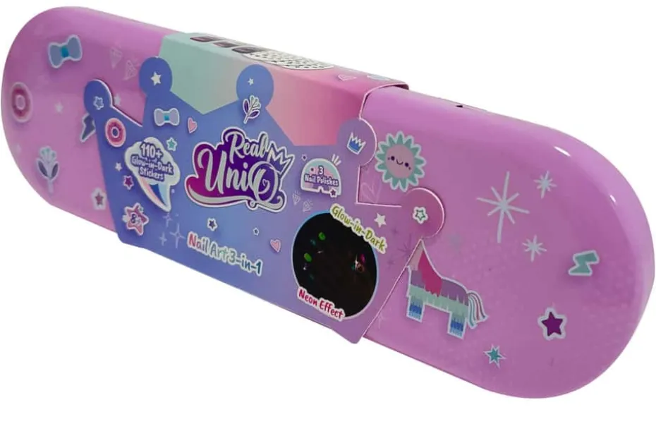Real UniQ Glow in the Dark Neglekunst i metalletui