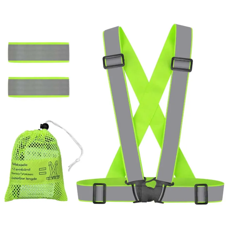 Reflekssele m/ armbånd og oppbevaringspose unisex
