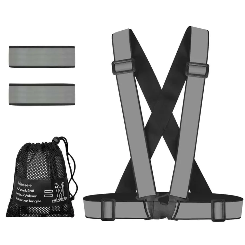 Reflekssele m/ armbånd og oppbevaringspose unisex