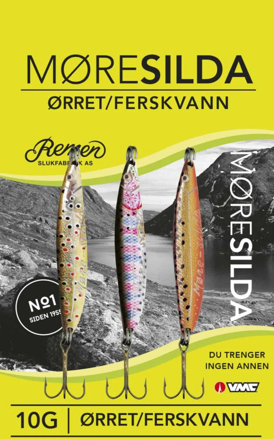 Remen Møresilda Ørret/Ferskvann sluksett 3 pk.