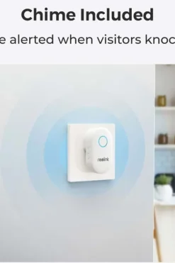 Reolink Smart 2K+ Video Doorbell WiFi-ringeklokke med 5 MP kamera