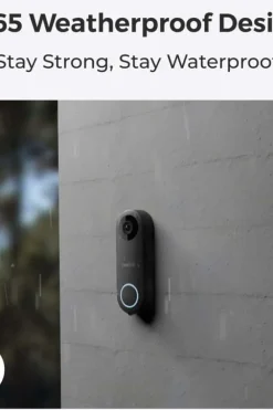 Reolink Smart 2K+ Video Doorbell WiFi-ringeklokke med 5 MP kamera