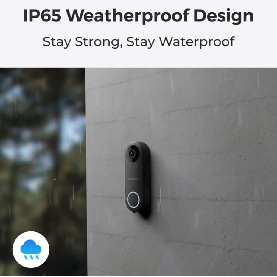 Reolink Smart 2K+ Video Doorbell WiFi-ringeklokke med 5 MP kamera