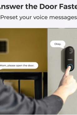 Reolink Smart 2K+ Video Doorbell WiFi-ringeklokke med 5 MP kamera
