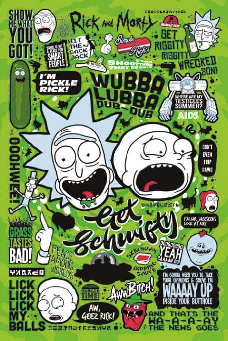 Rick and Morty Quotes plakat