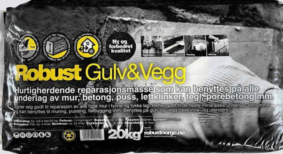 Robust Gulv&Vegg reparasjonsmasse