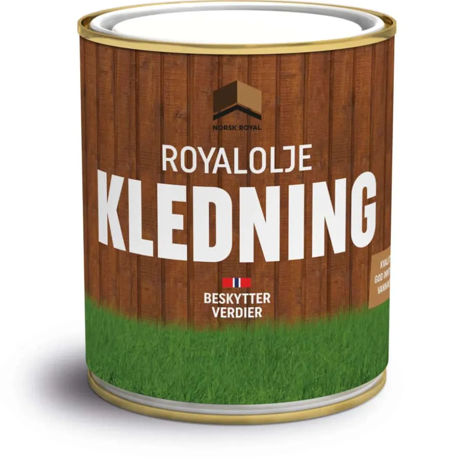 royalolje for kledning og takbord