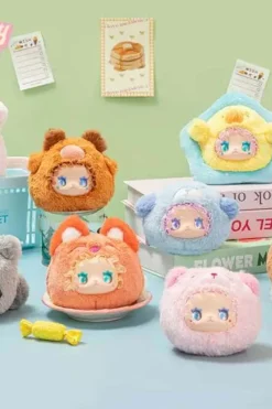 Rua Rua Zoo: Vinyl face plush samlefigur med nøkkelring