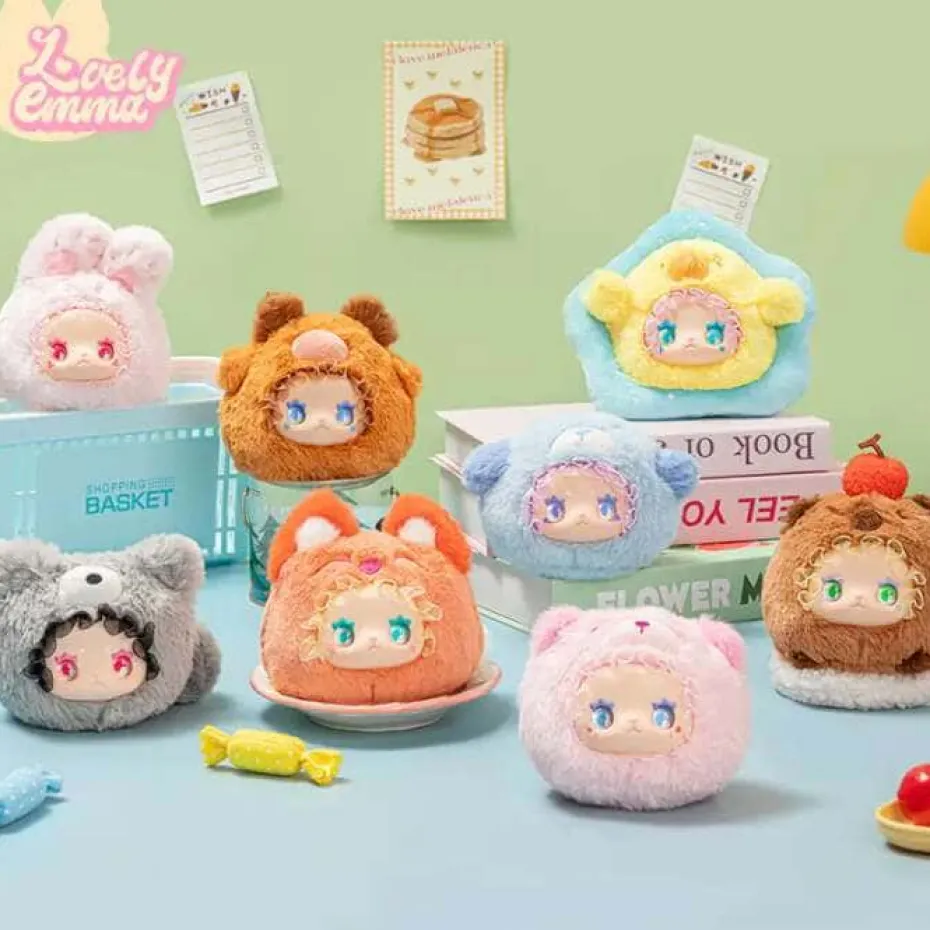 Rua Rua Zoo: Vinyl face plush samlefigur med nøkkelring