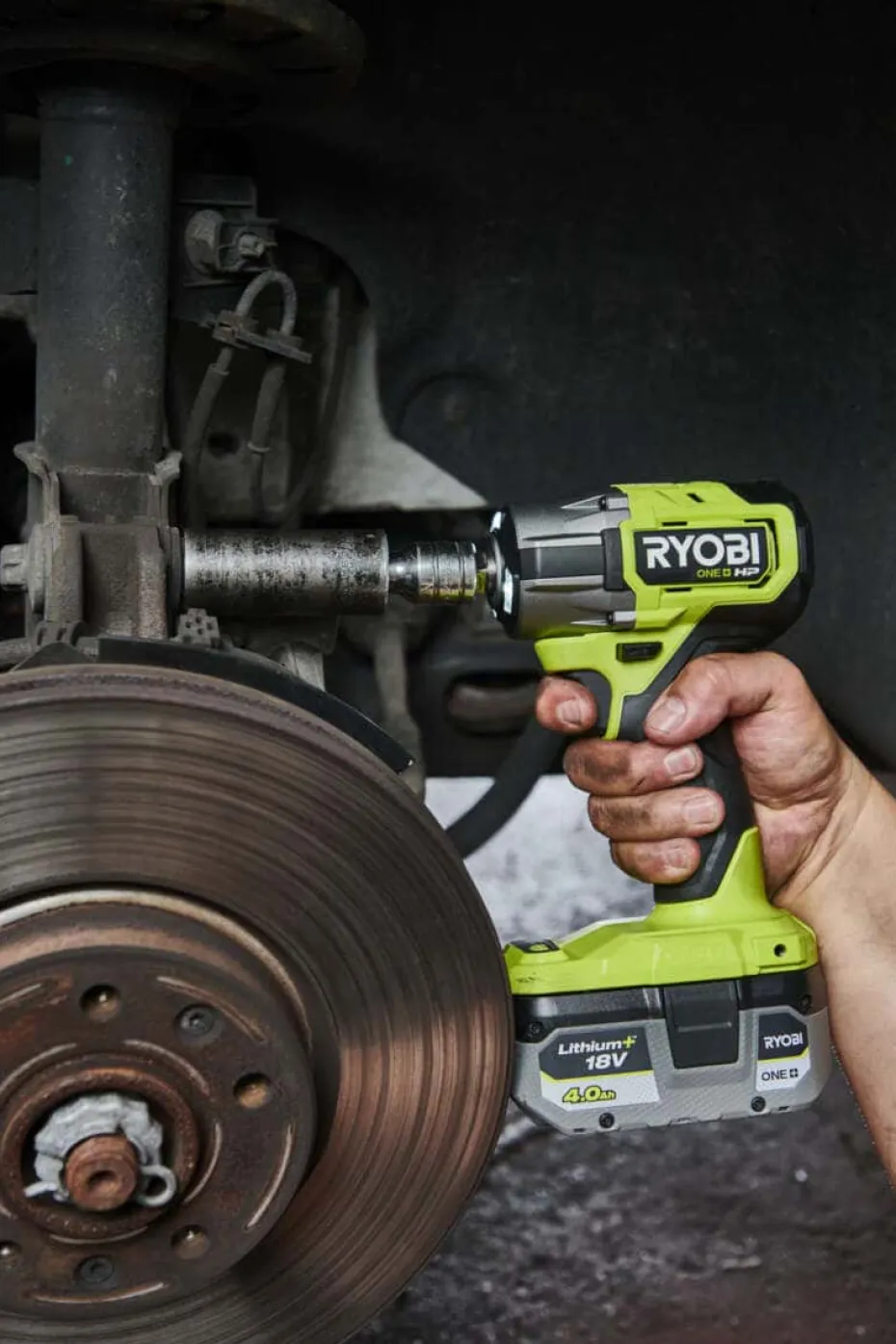 Ryobi ONE+ HP RIW18C-0 muttertrekker u/batteri
