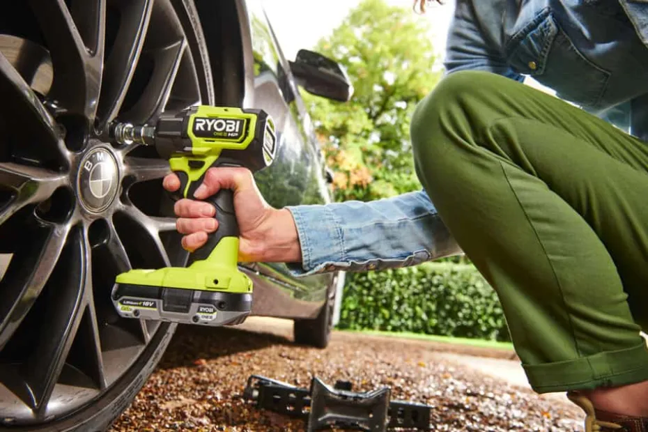 Ryobi ONE+ HP RIW18C-0 muttertrekker u/batteri