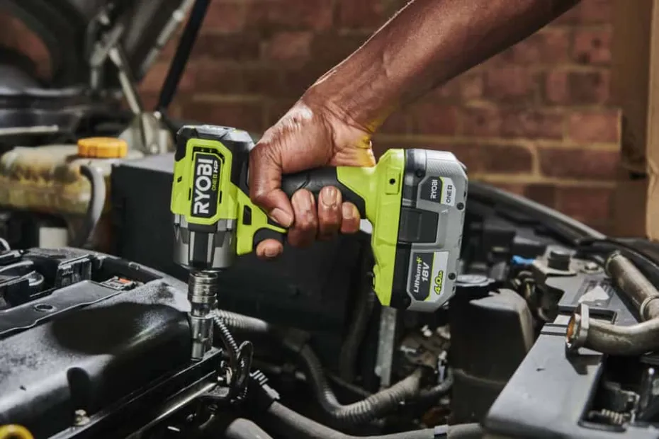 Ryobi ONE+ HP RIW18C-0 muttertrekker u/batteri