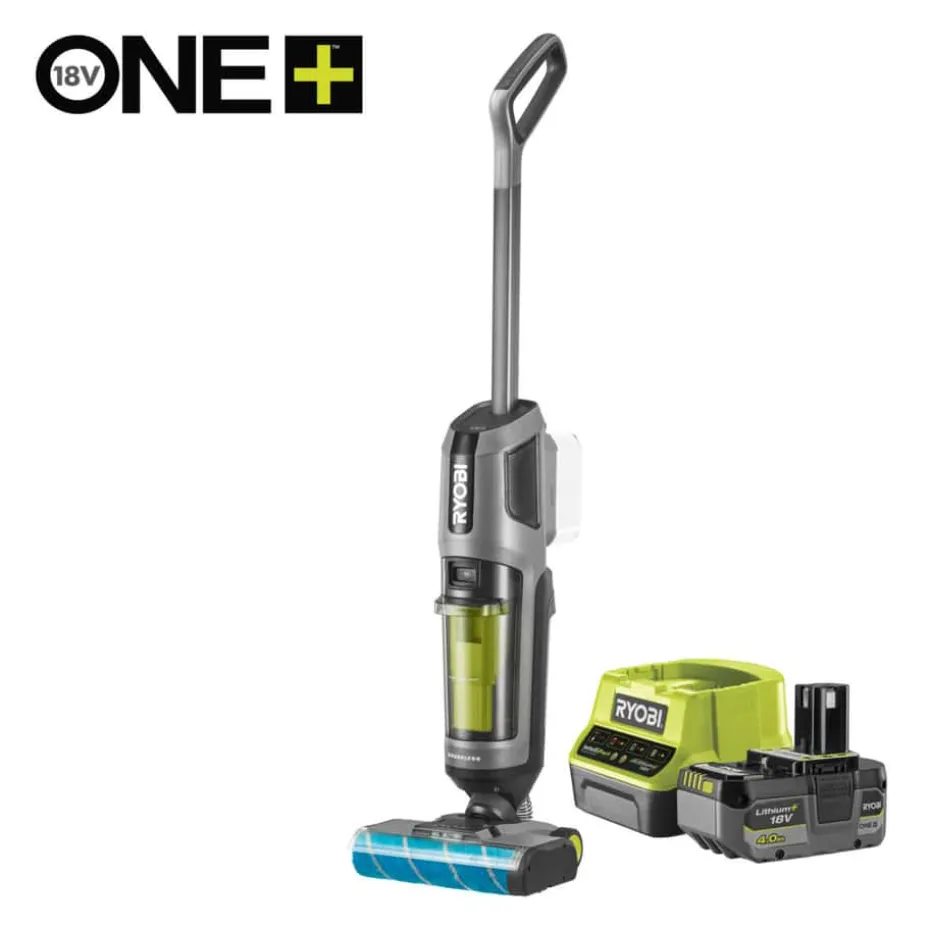 Ryobi ONE+ RHFC18BL-1X40G 3-i-1 gulvvasker m/batteri