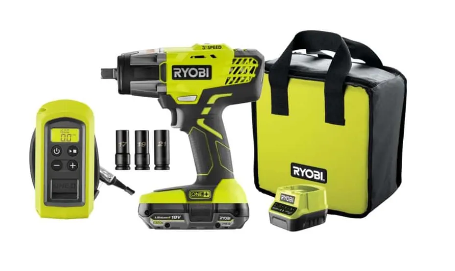 Ryobi R18IWPI-1C20S verktøysett dekkskifte m/batteri