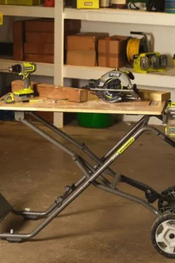 Ryobi 2-i-1 arbeidsbenk/transport tralle