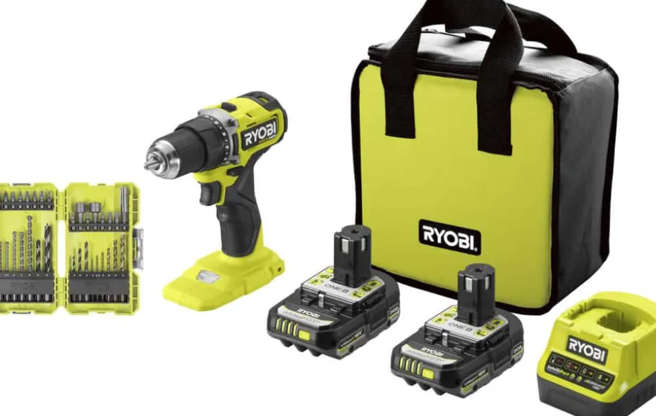 Ryobi ONE+ HP RDD18C-2C20SA32HP bor/skrutrekker m/2 batterier