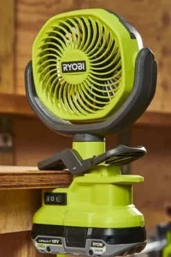 Ryobi ONE+ RCF18-0 vifte med klemme u/batteri